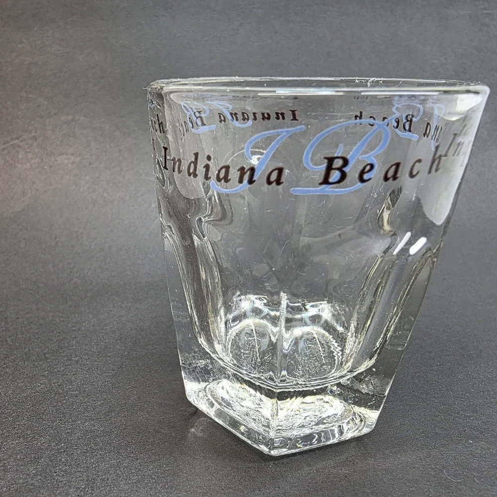 Indiana‎ Beach Shot Glass Amusement Park Souvenir Hoosier
